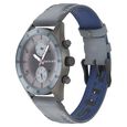 Fastrack Space Rover Quartz Multifunction Grey Dial Leather Strap Watch for Guys - image number 2