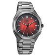 Vyb Quest By Fastrack Quartz Analog Red Dial Grey Stainless Steel Strap Watch For Guys - image number 1