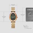 Vyb Prodigy By Fastrack Quartz Analog Green Dial Rose Gold Stainless Steel Strap Watch For Girls - image number 3