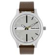 Fastrack Fundamentals Quartz Analog White Dial Leather Strap Watch for Guys - image number 0