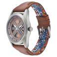 Fastrack Go Skate Quartz Analog with Date Brown Dial Leather Strap Watch for Guys - image number 2