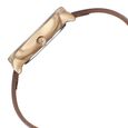 Fastrack Stunners Multifunction Rose Gold Dial Brown Leather Strap Watch For Girls - image number 3
