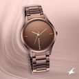 Fastrack Style Up Quartz Analog Blue Dial Stainless Steel Strap Watch for Guys