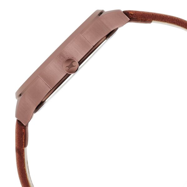 Fastrack After Dark Black Dial Leather Strap Watch for Guys - image number 4