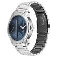 Fastrack Pulse IV Dual Time Analog Watch with Blue Dial & Silver Stainless Steel Strap For Guys - image number 2