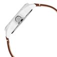 Fastrack Quartz Analog Silver Dial Leather Strap Watch for Guys - image number 3