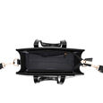 Fastrack Sling Satchel with Patent Faux-Leather Texture in Black - image number 8