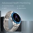 Fastrack Magnus FX3 Luxury Metal Smartwatch Premium Top Ring Design comes with High Definition 3.7 cm UltraVU Display With Silver Strap - image number 4
