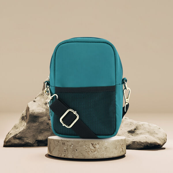 Fastrack Teal Blue Crossbody Sling Bag for Girls - image number 0