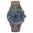 Fastrack All Nighters Quartz Multifunction Blue Dial Leather Strap Watch for Guys - image number 2