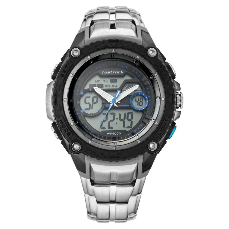 Buy Online Fastrack Deux Machina Quartz Analog Digital Blue Dial