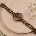 Vyb Spotlight By Fastrack Quartz Analog Brown Dial Brown Metal Strap Watch For Girls - image number 0