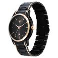 Fastrack Vyb Phantom Quartz Analog Black Dial Two Toned Metal Strap Watch For Guys - image number 3