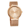 Fastrack Vyb Flare Quartz Analog Rose Gold Dial Metal Strap Watch for Girls - image number 1