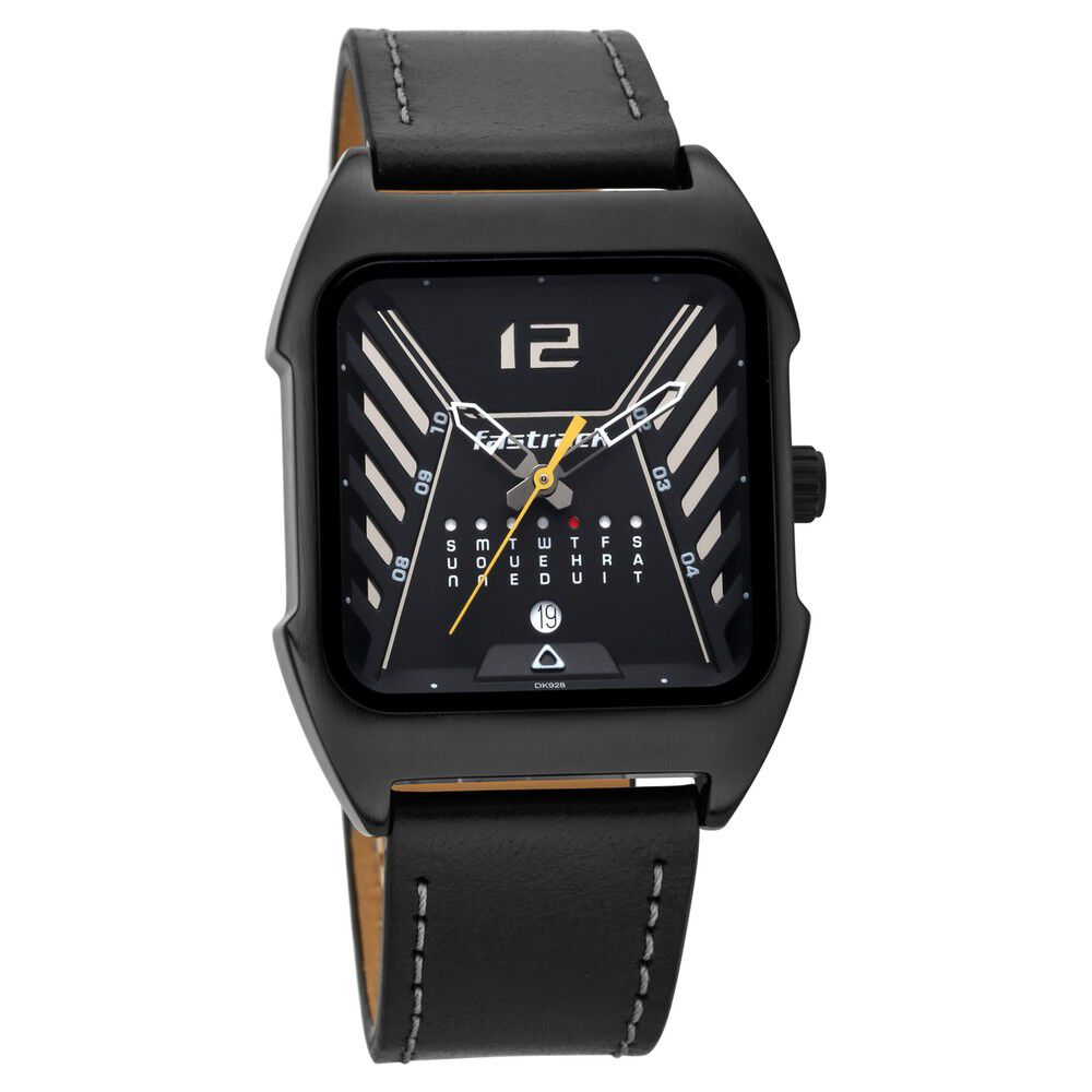 Fastrack Gamify Quartz Analog with Day and Date Black Dial
