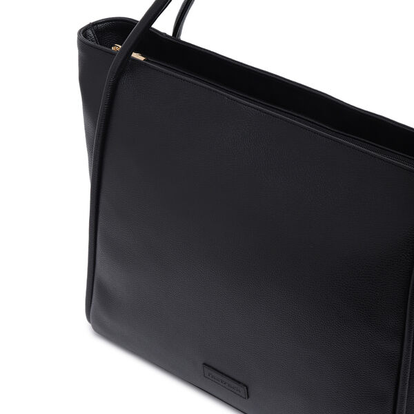 Fastrack Spacious Laptop Tote Bag for Women | Stylish Tote Bag for Girls, Ladies, Women | College Everyday Bag Made of High-Quality Faux Leather (Black) - image number 4