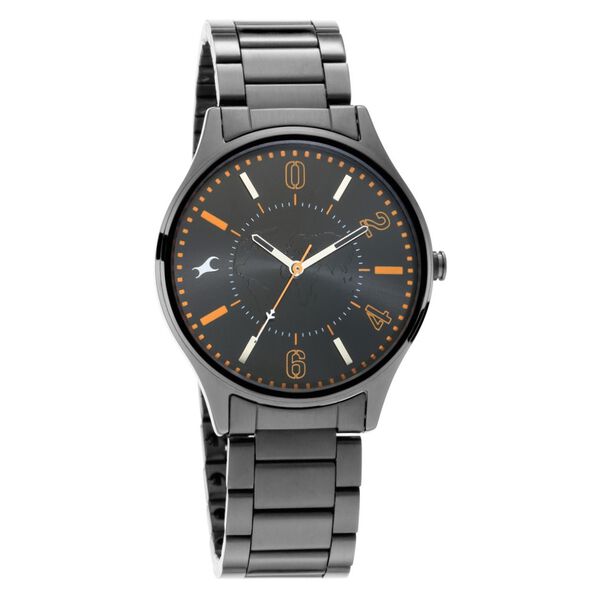Fastrack Tripster Quartz Analog Black Dial Stainless Steel Strap Watch for Guys - image number 0