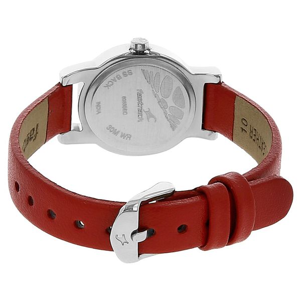 Fastrack Quartz Analog White Dial Leather Strap Watch for Girls - image number 3