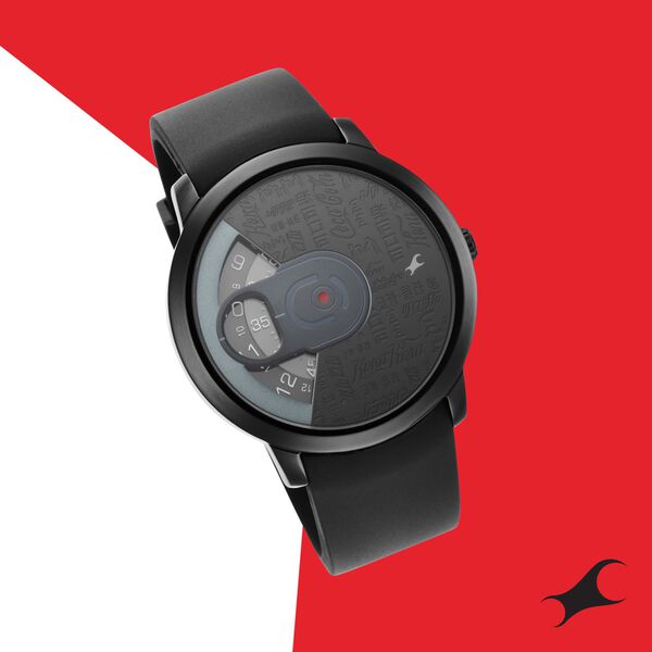 Fastrack Coca Cola Edition By Fastrack Quartz Analog Black Dial Plastic Strap Watch for Guys - image number 0