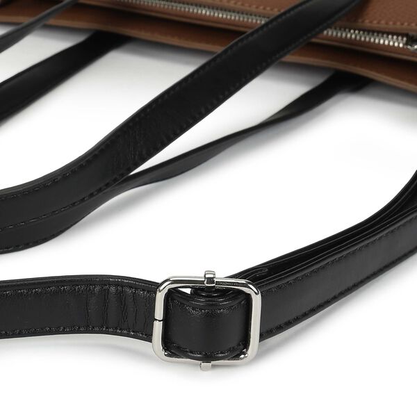 Carryall brown laptop tote - image number 8