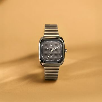 Fastrack Vyb Maverick Quartz Analog Khaki Dial Metal Strap Watch For Guys