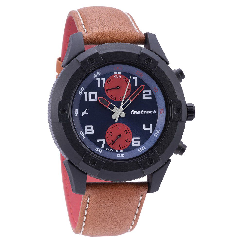 Fastrack discount leather watch
