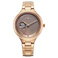 Fastrack Automatic Brown Dial Metal Strap Watch For Girls
