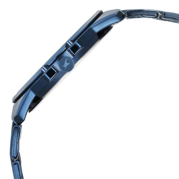 Fastrack Pulse Quartz Analog Blue Round Dial Blue Stainless Steel Strap Watch For Guys - image number 3