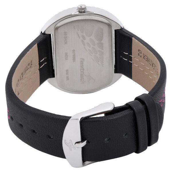 Fastrack Quartz Analog Black Dial Leather Strap Watch for Girls - image number 3