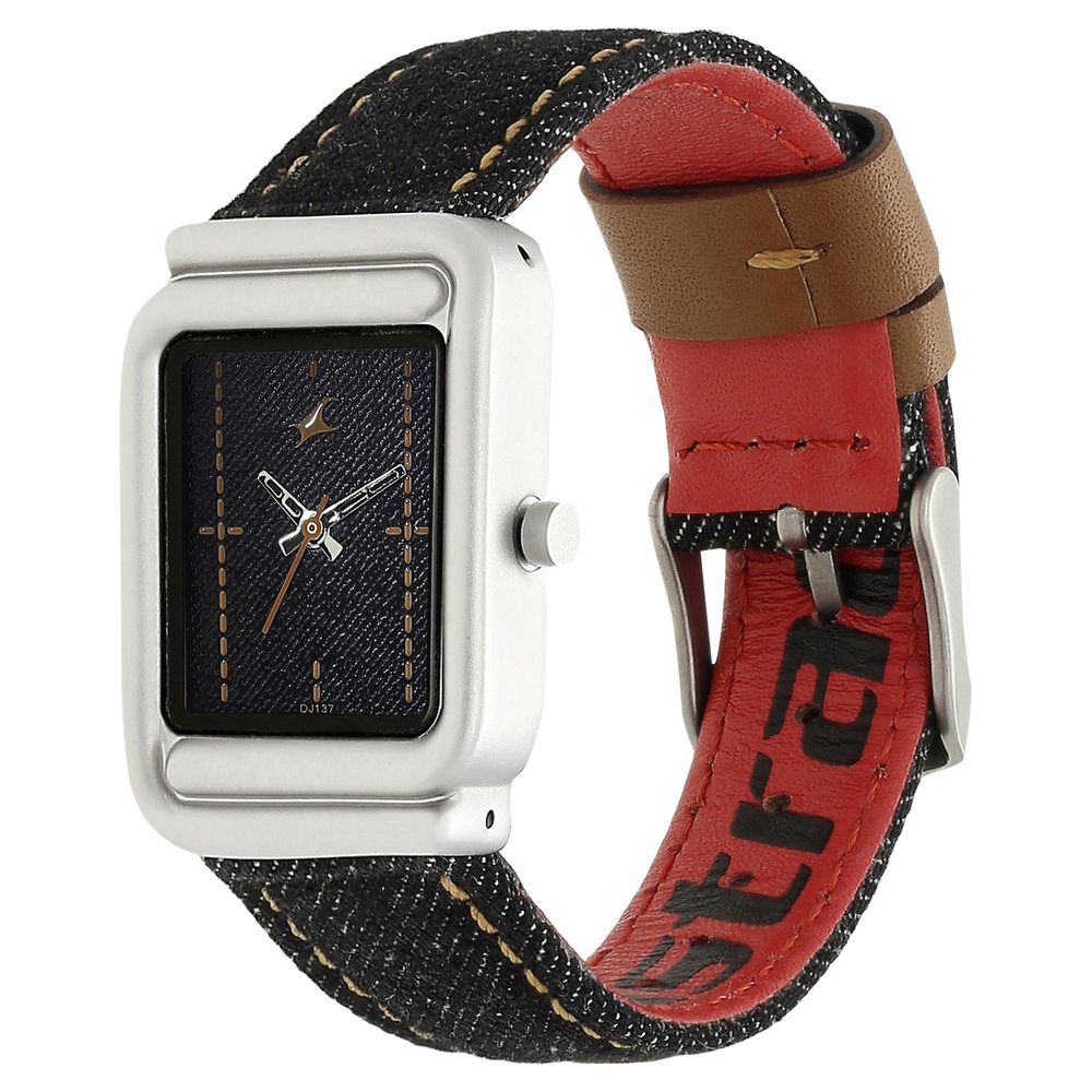 Fastrack Denim Quartz Analog Blue Dial Denim Strap Watch for Girls
