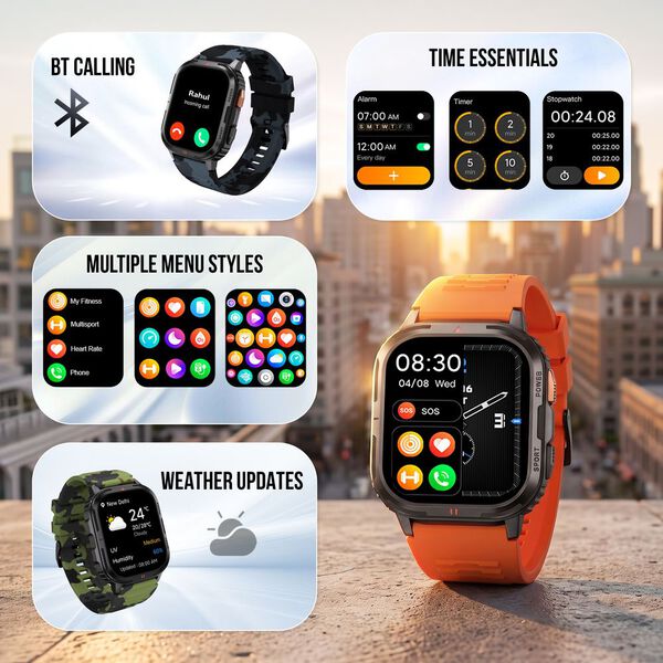 Fastrack Smart Xtreme S Smartwatch with 4.9 cm AMOLED Display BT Calling & Health Monitoring - image number 7