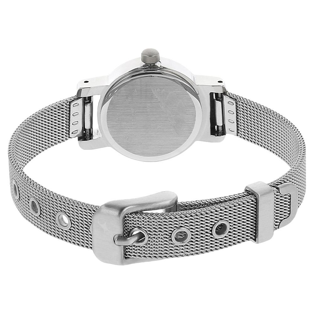Fastrack 6078sm02 metal round womens watch sales