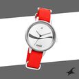 Fastrack Coca Cola Edition By Fastrack Quartz Analog Silver Dial Nylon Strap Watch for Girls - image number 0