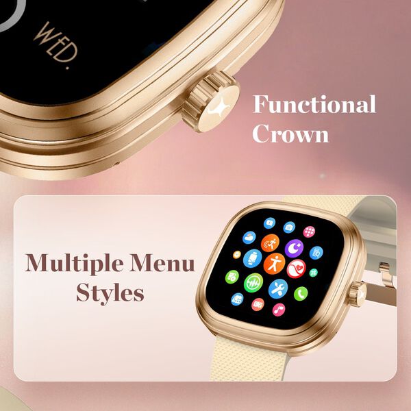Fastrack Ryz Women Smartwatch with 1.72" Super Ultra VU Display, Dynamic 60Hz Refresh Rate, Functional Crown, AI Voice - image number 3