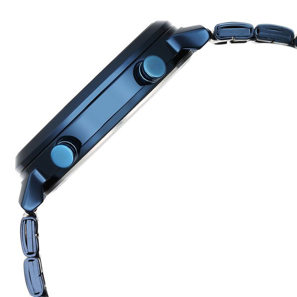 Fastrack Gambit Micromotor Black Dial Blue Metal Strap Analog Watch for Guys - image number 4