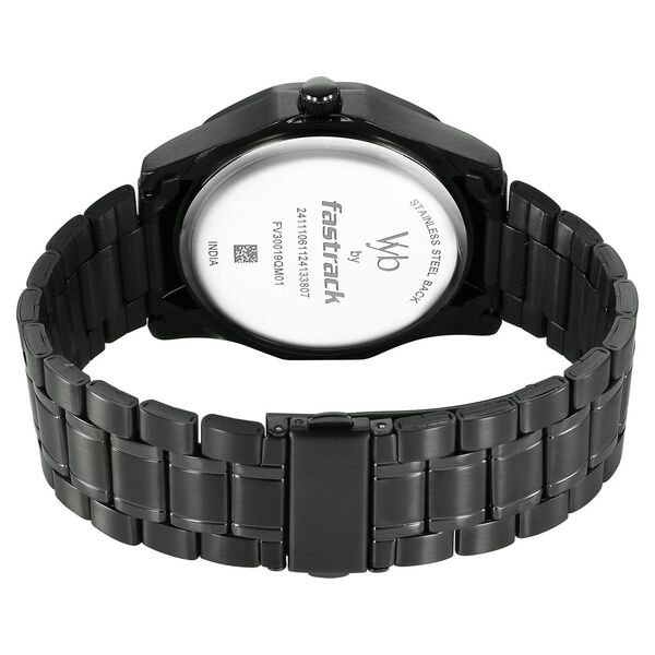 Vyb Horizon By Fastrack Quartz Analog Blue Dial Metal Strap Watch For Guys - image number 6