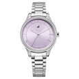 Fastrack Stunners Quartz Analog Pink Dial Silver Metal Strap Watch For Girls - image number 0