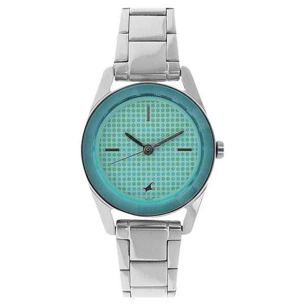 Fastrack Quartz Analog Green Dial Stainless Steel Strap Watch for Girls - image number 0