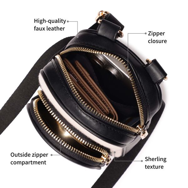 Black Color Block Sling - image number 9