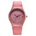Fastrack Tees Quartz Analog Blue Dial Silicone Strap Watch for Girls