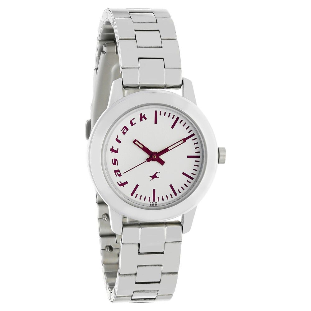 White fastrack watch best sale