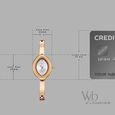Vyb Luna By Fastrack Quartz Analog White Dial Rose Gold Metal Strap Watch For Girls - image number 3