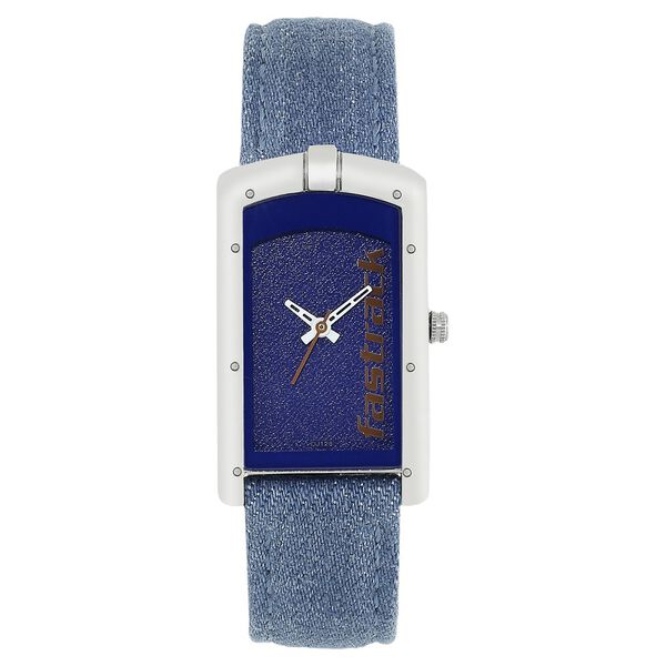 Fastrack Denim Quartz Analog Blue Dial Denim Strap Watch for Girls - image number 0