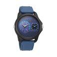 Fastrack Dual Time Quartz Analog Blue Dial Silicone Strap Watch for Guys - image number 0