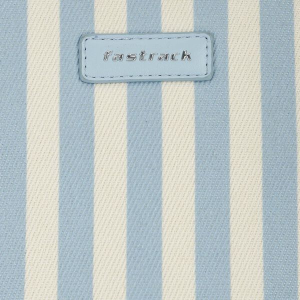 Pastel Stripe Canvas Backpack - image number 9