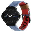 Fastrack Denim Quartz Analog Black Dial Denim Strap Watch for Girls - image number 2