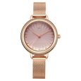 Fastrack Stunners Quartz Analog Pink Dial Rose Gold Stainless Steel Strap Watch For Girls - image number 0
