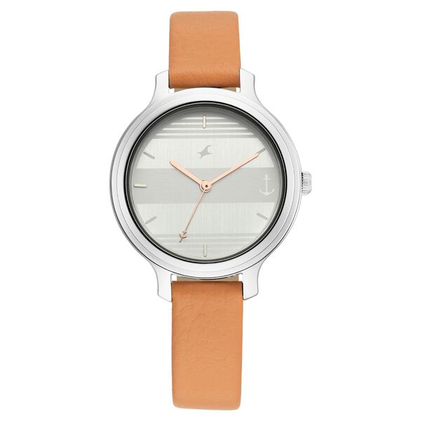Fastrack Tripster Quartz Analog Bicolour Dial Leather Strap Watch for Girls - image number 2
