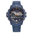 Fastrack Street line Quartz Analog Digital Blue Dial Silicone Strap Watch for Girls - image number 0
