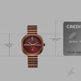 Fastrack 9 to Fine Analog with Brown Dial Metal Strap Watch for Girls - image number 3